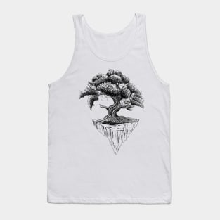 Hand drawing of the fantasy old tree Tank Top